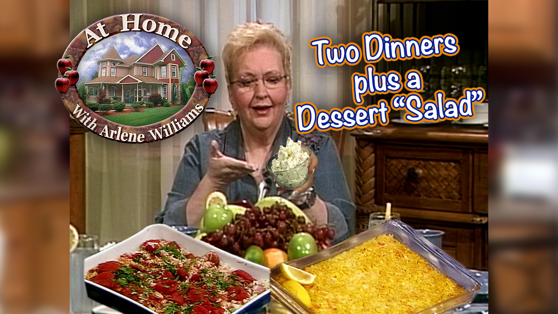 Two Dinner Casseroles Plus A Snickers Salad At Home With   AH0627 