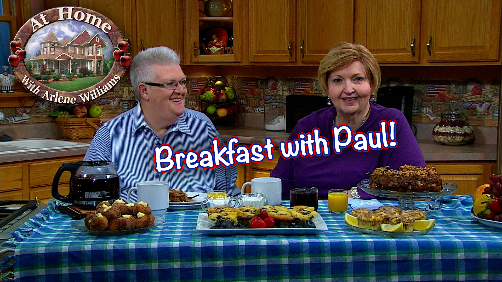 Making Sweet Breakfast Treats with Paul! At Home with Arlene Williams