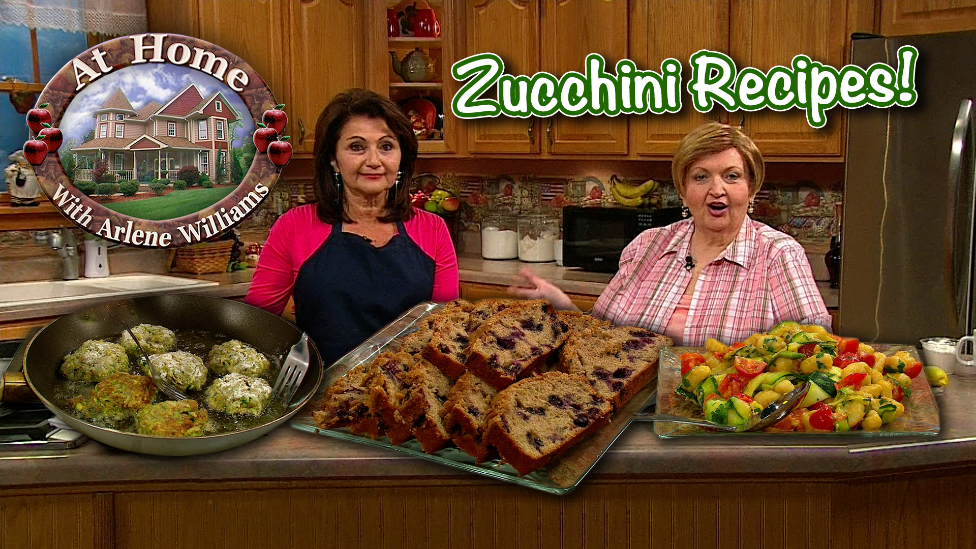 arlene-and-laura-make-all-kinds-of-zucchini-recipes-at-home-with